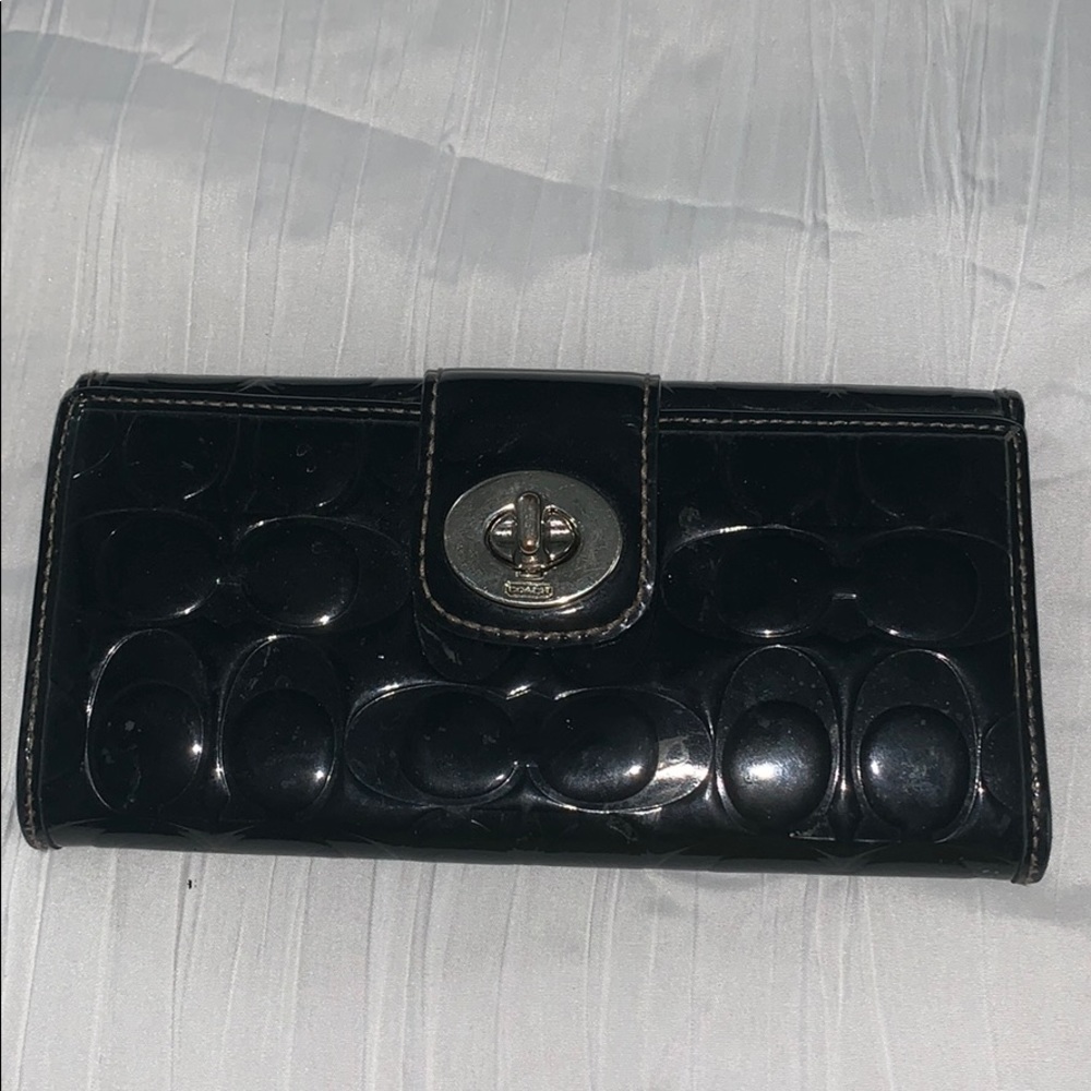 Slightly Worn Coach Black Wallet